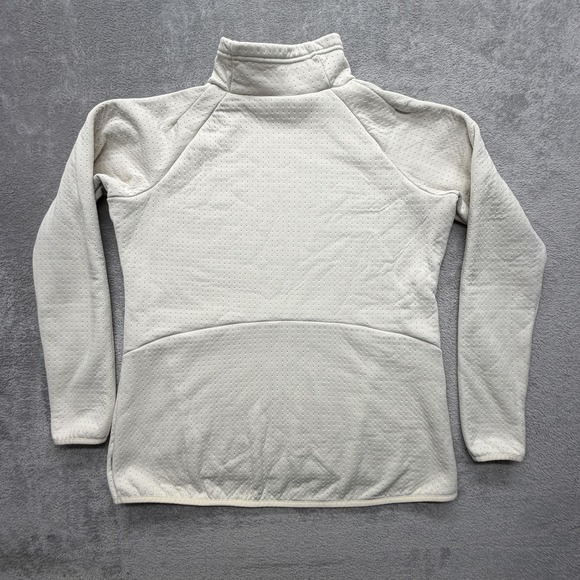 Columbia Fleece Pullover Womens XL White Mock Neck Thermal Hiking Raglan Top - Picture 7 of 7